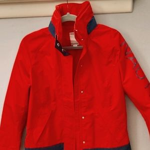 Waterproof red jacket